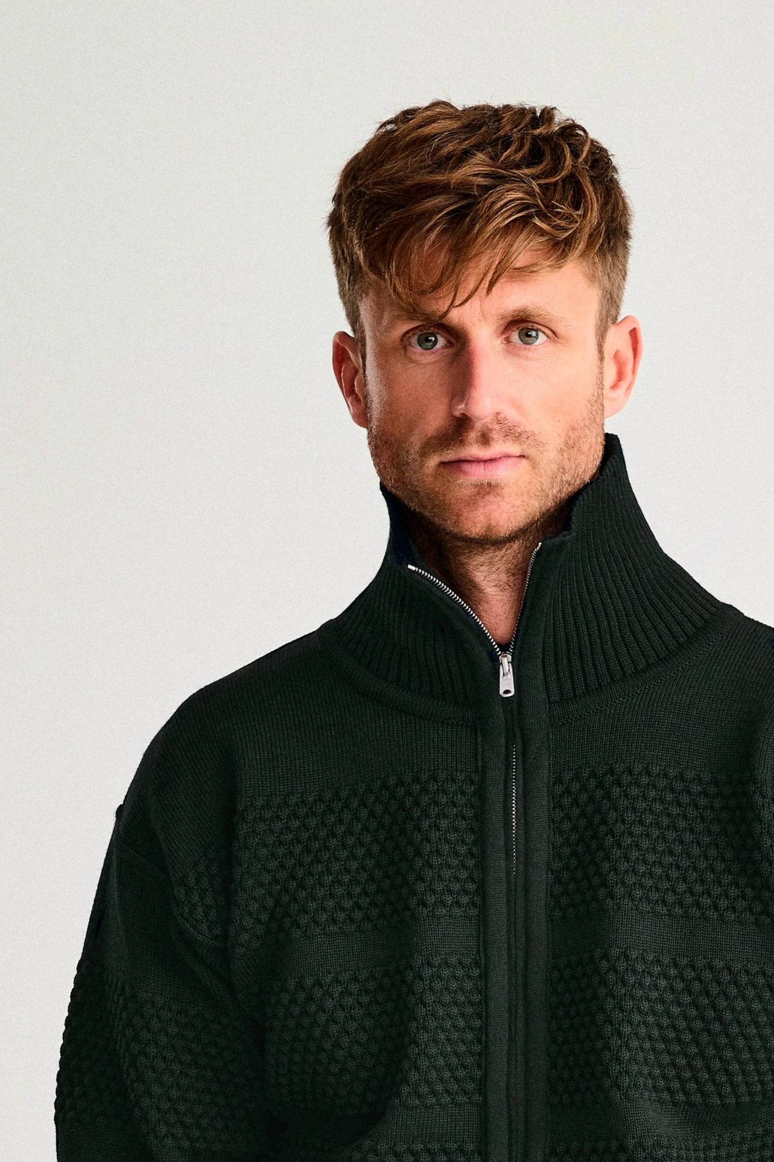 FISHERMAN full zip, dark forest green - Image 3