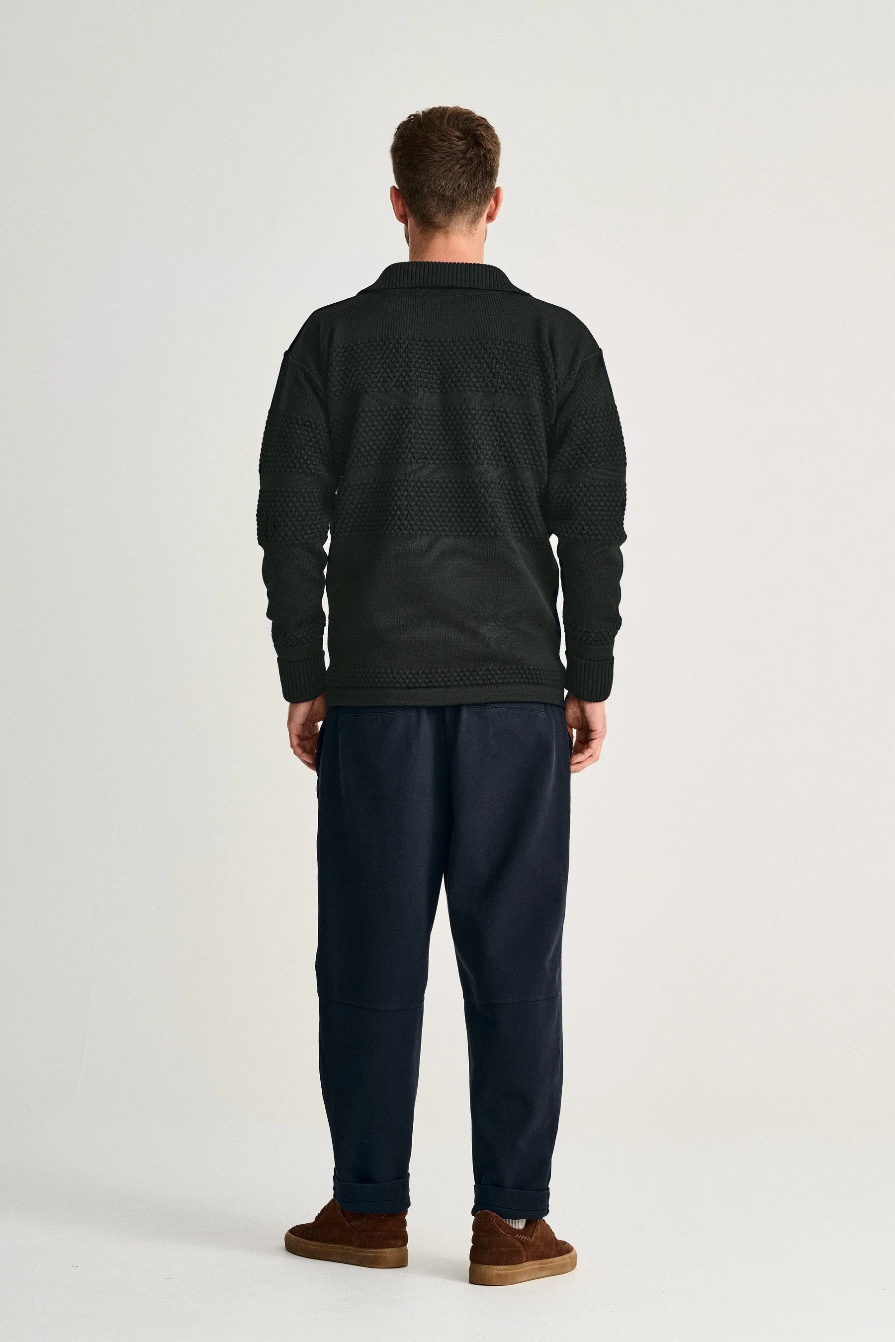 FISHERMAN full zip, dark forest green - Image 4