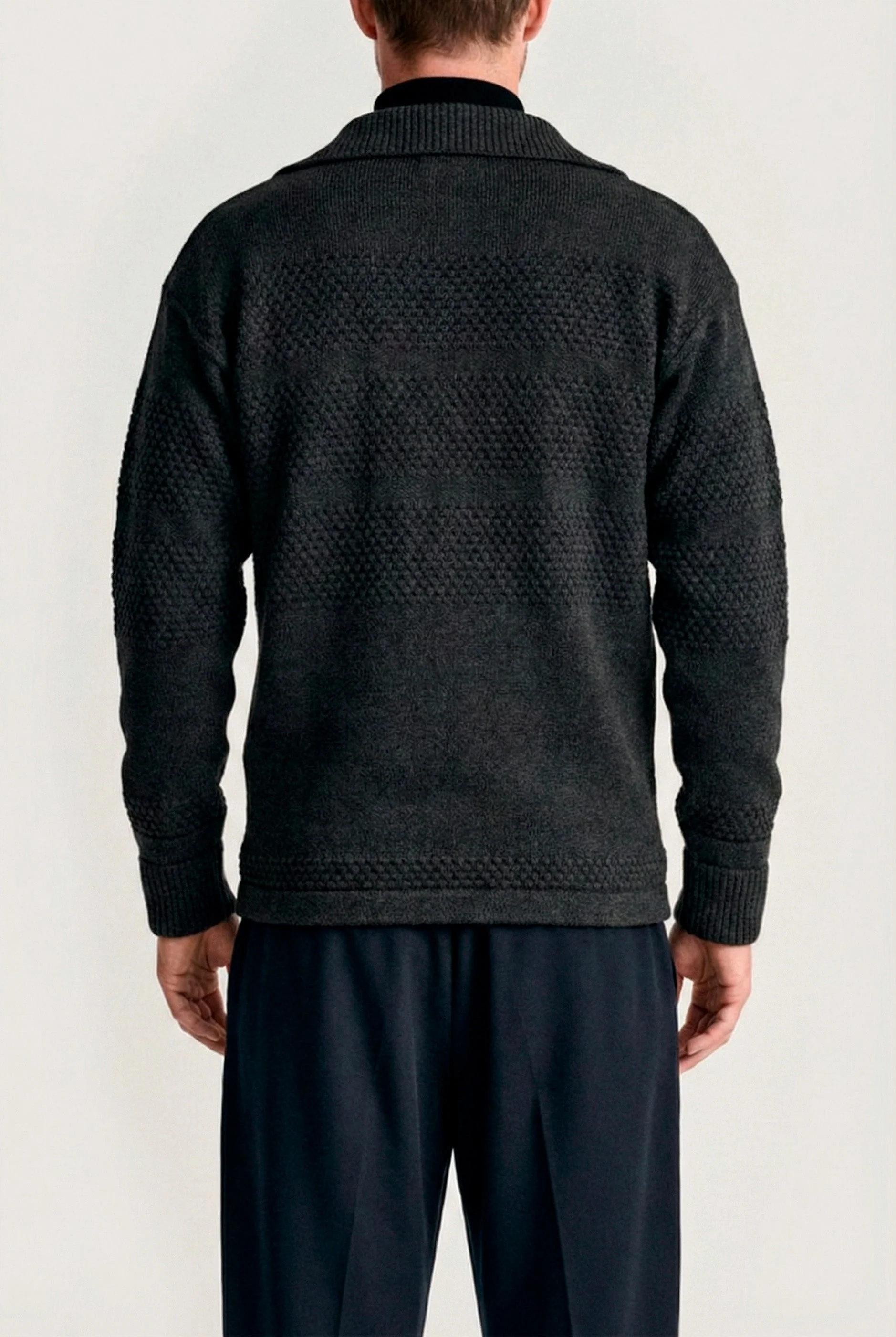 FISHERMAN full zip | lang lynlås, molten grey - Image 3