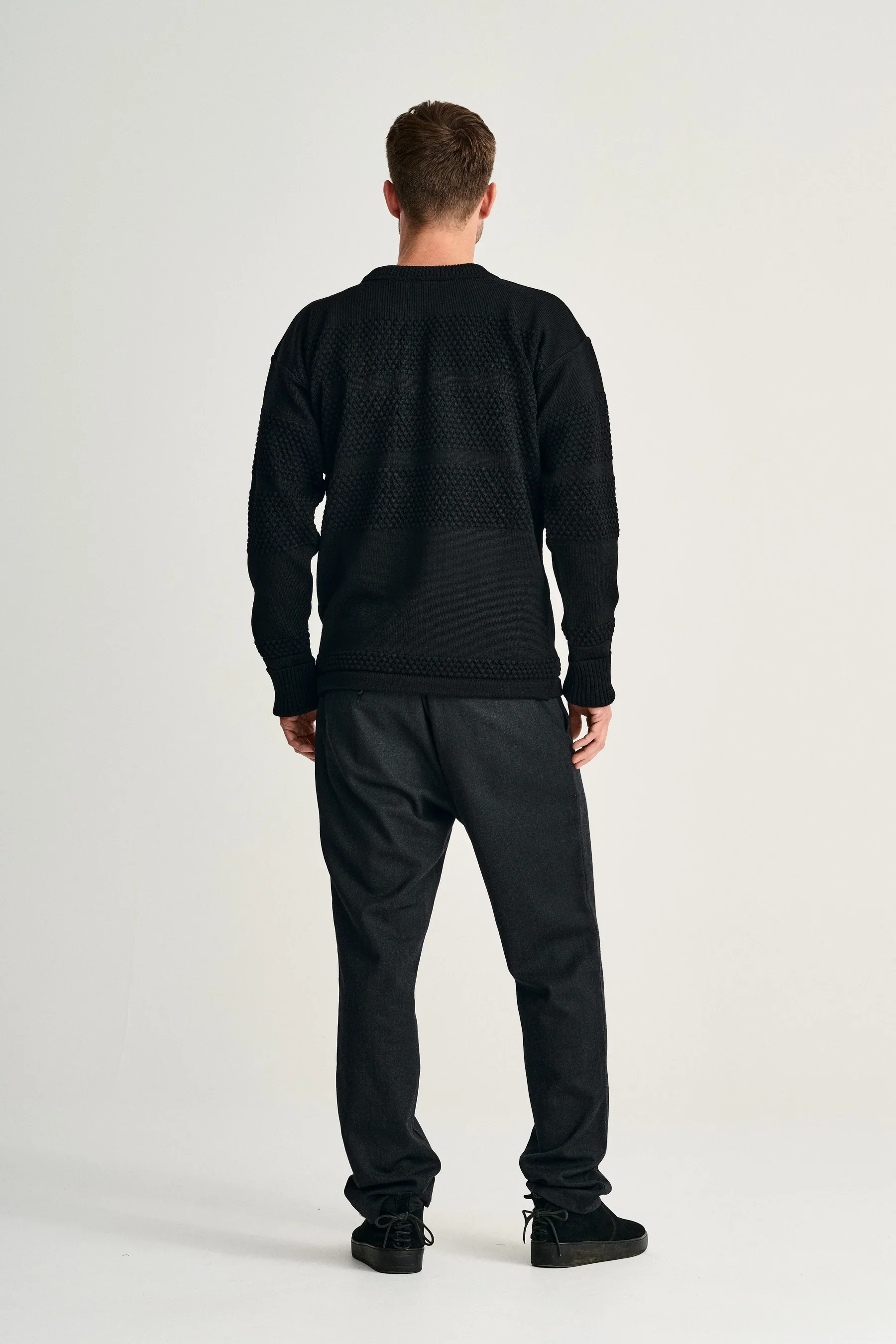 FISHERMAN crew neck | rund hals, black void - Image 3