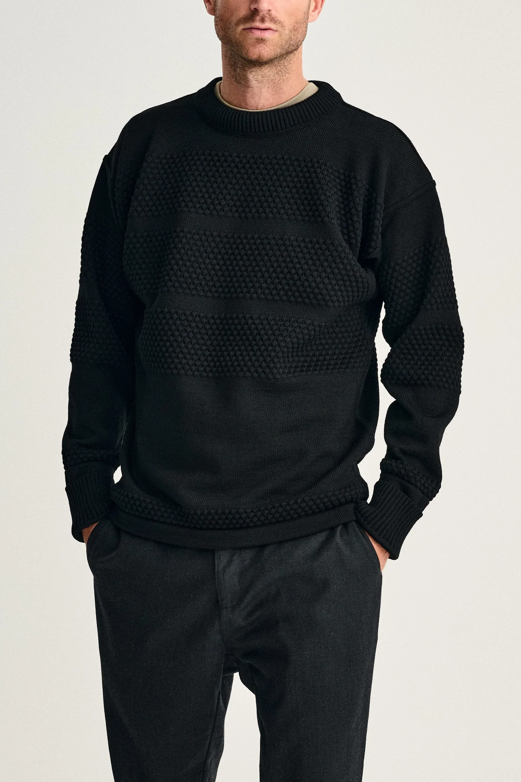 FISHERMAN crew neck | rund hals, black void - Image 5