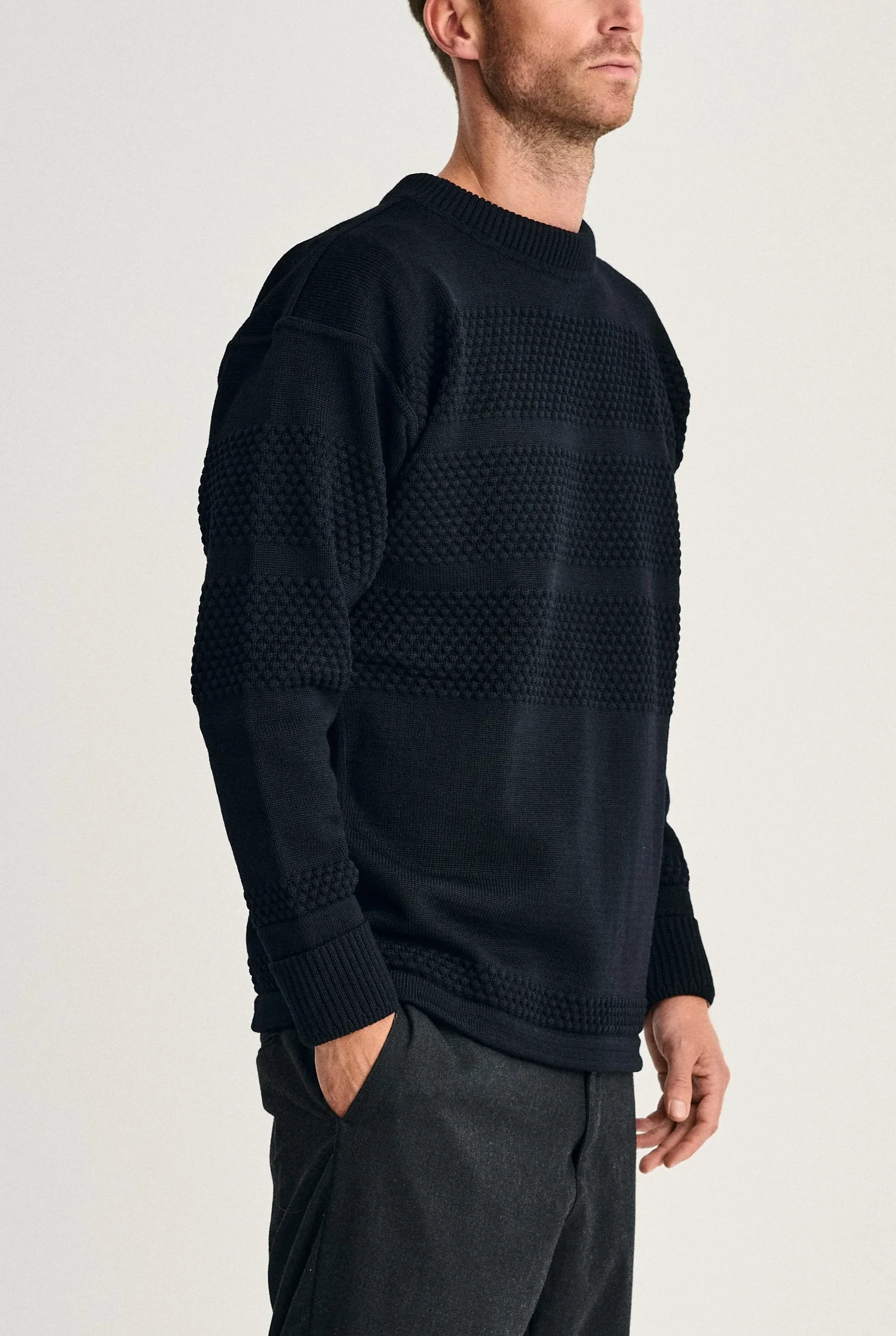 FISHERMAN crew neck | rund hals, navy blue - Image 5