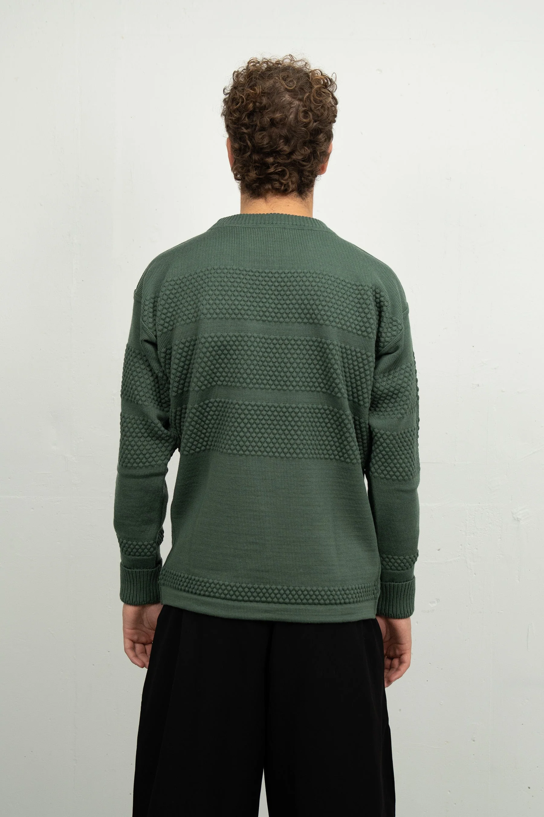 FISHERMAN crew neck | rund hals, copper green - Image 5