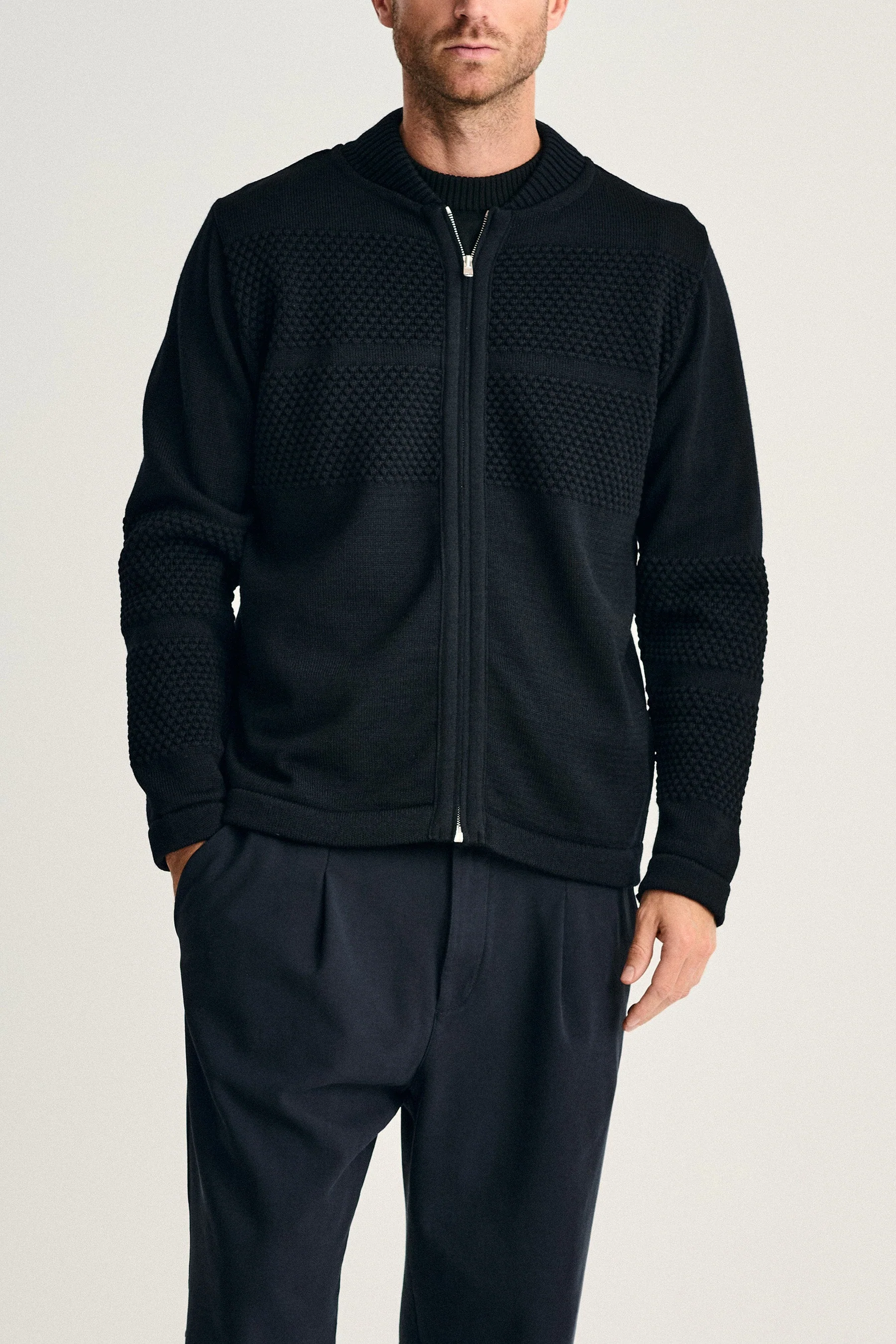 FISHERMAN-III full zip | lang lynlås, navy blue II - Image 3