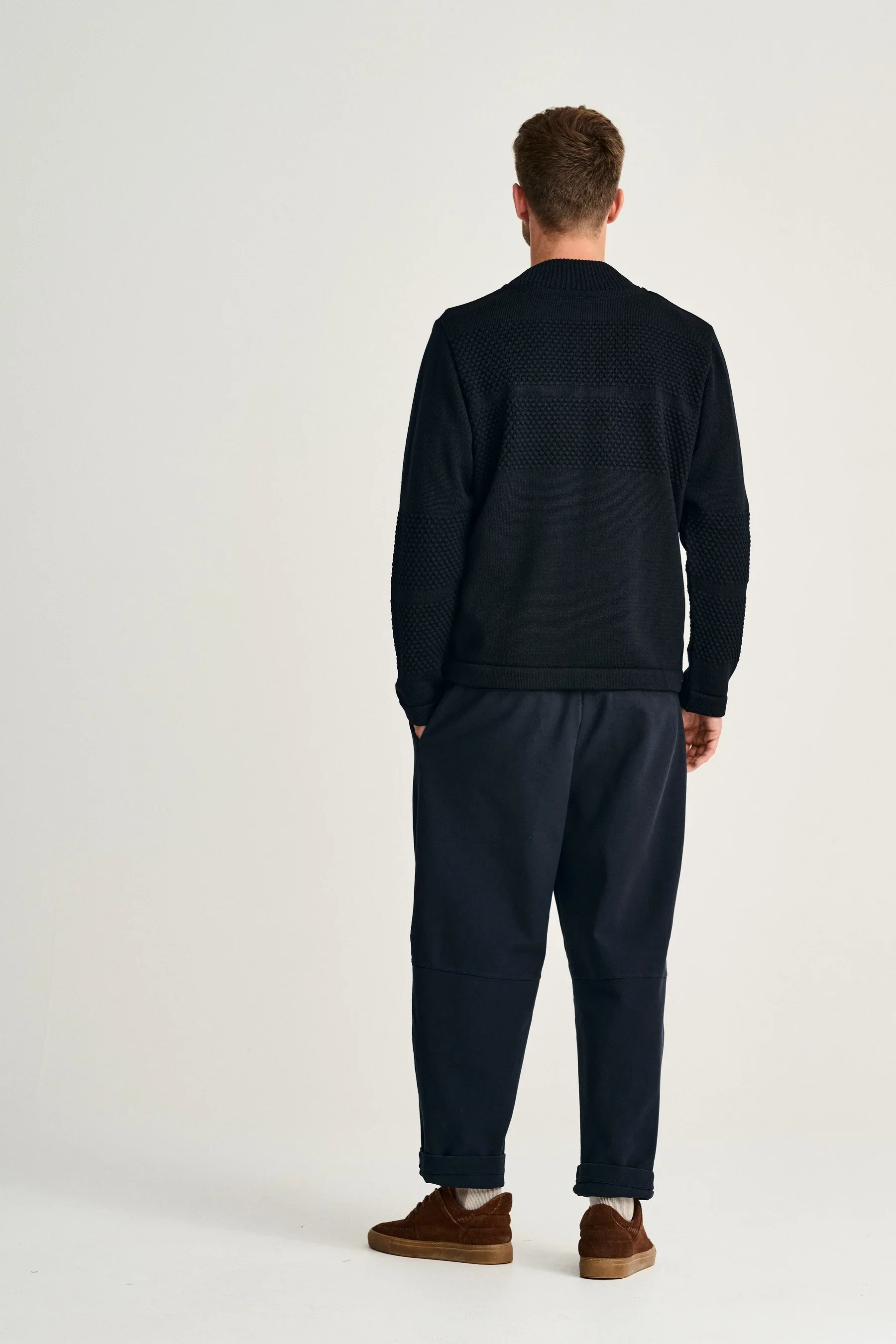 FISHERMAN-III full zip | lang lynlås, navy blue II - Image 4