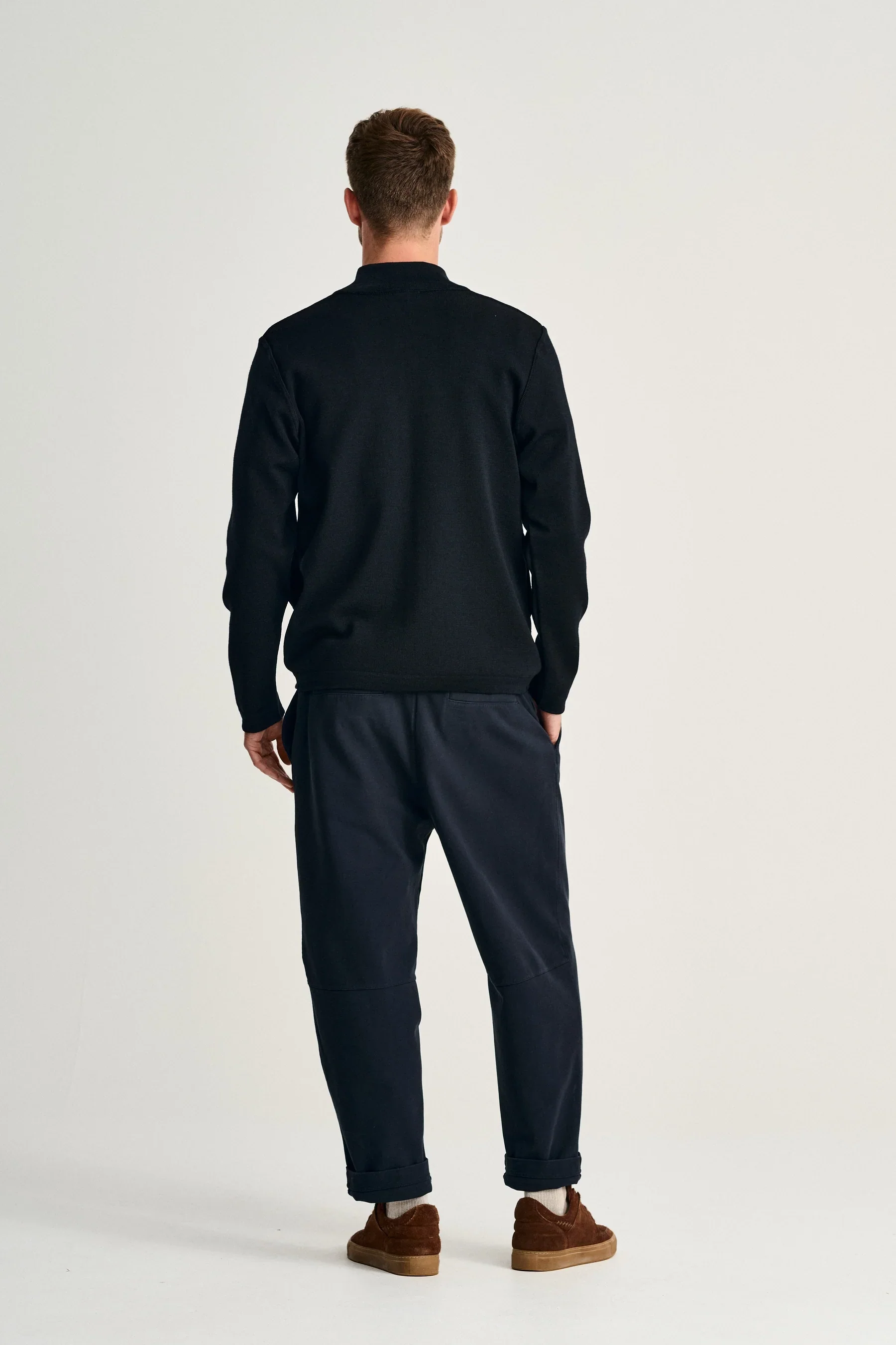 NAVAL full zip | lang lynlås, navy blue - Image 4