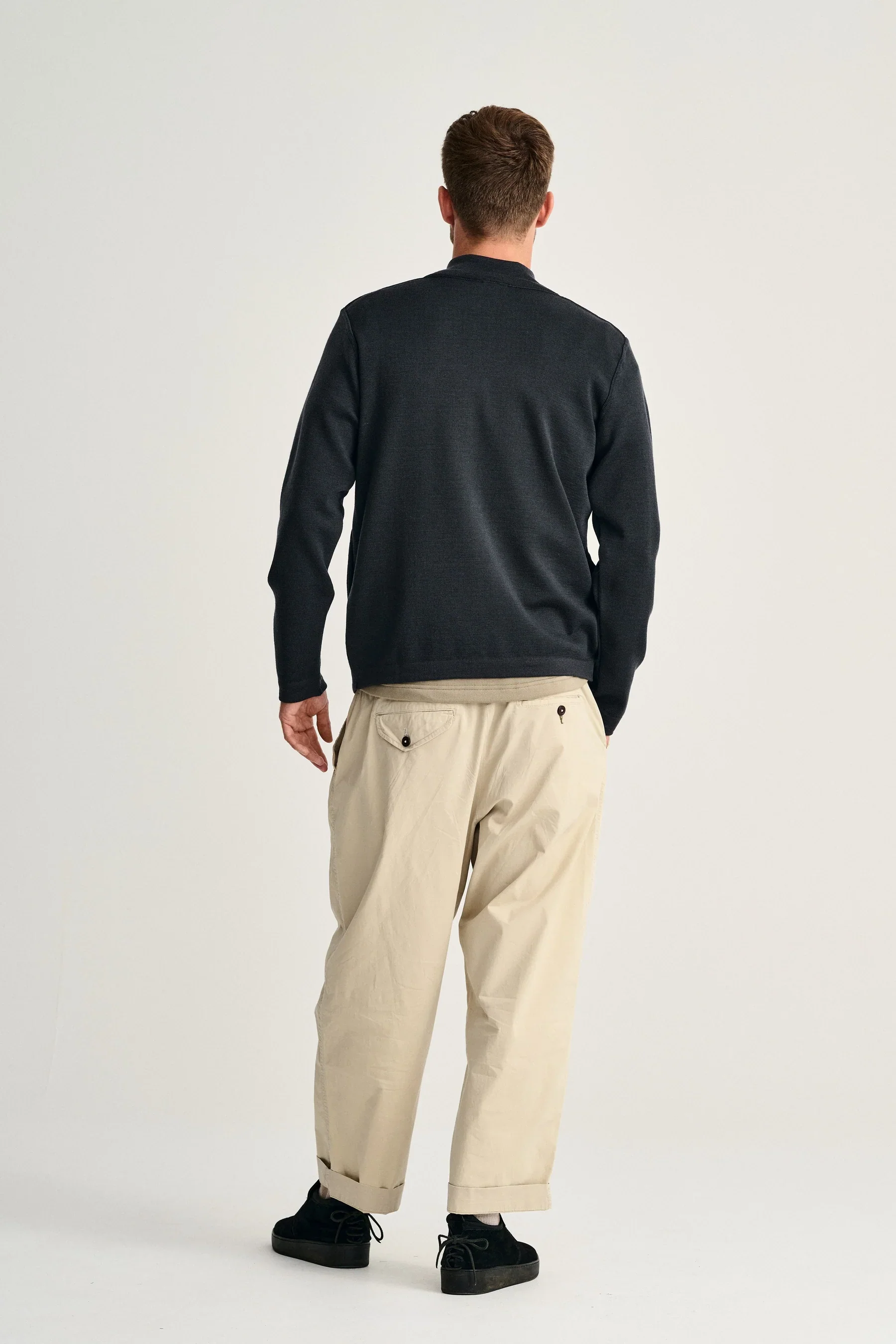 NAVAL full zip | lang lynlås, molten grey - Image 3