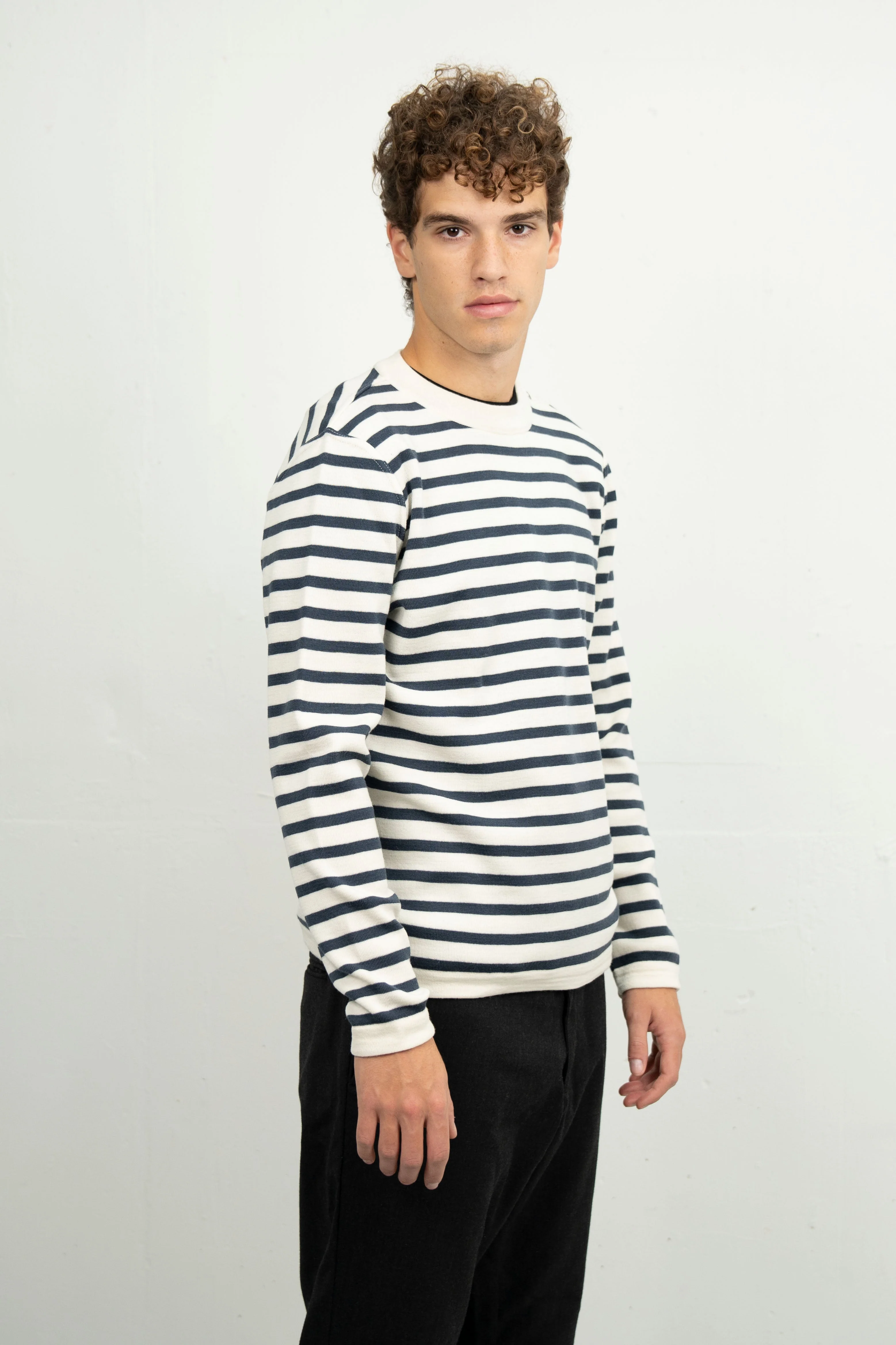 NAVAL crew neck | rund hals, natural white / shadow blue - Image 5