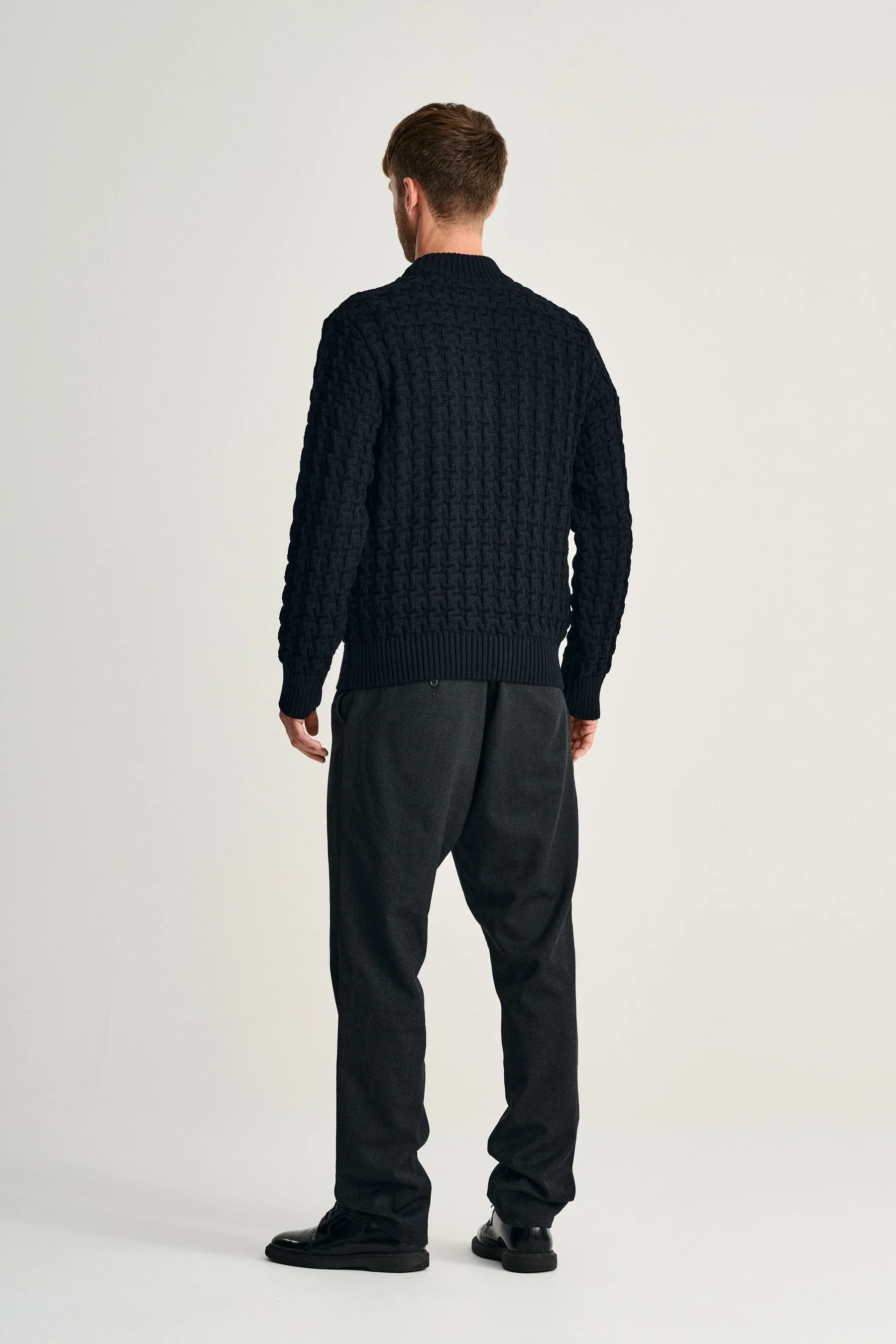 STARK-III sweater | høj hals, navy blue II - Image 5