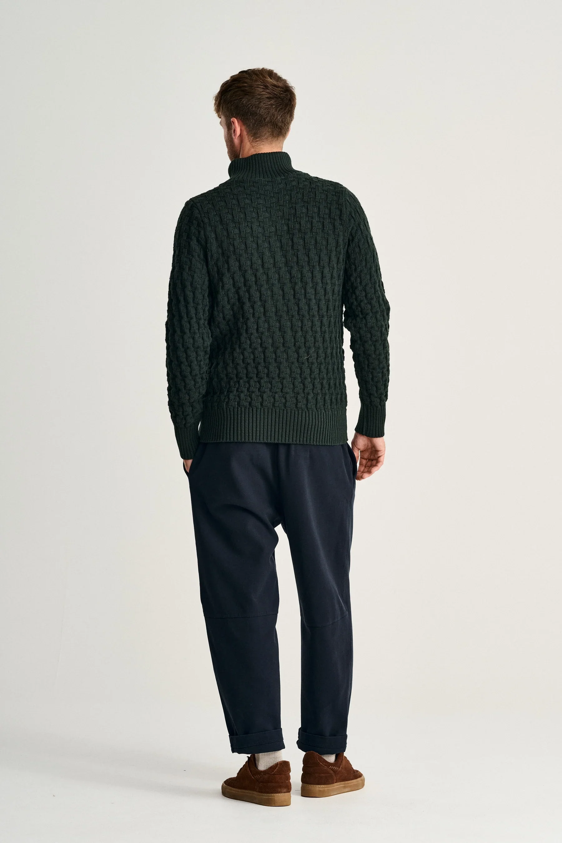 STARK cardigan, dark forest green - Image 4