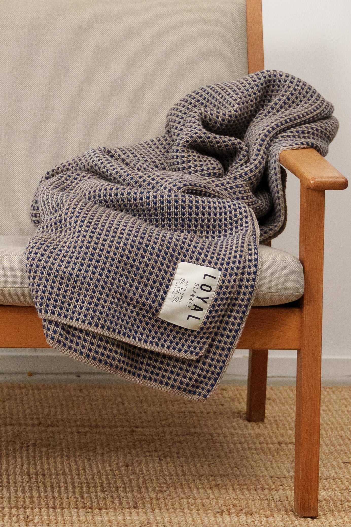 LOYAL blanket, earthy melange / airy blue - Image 3