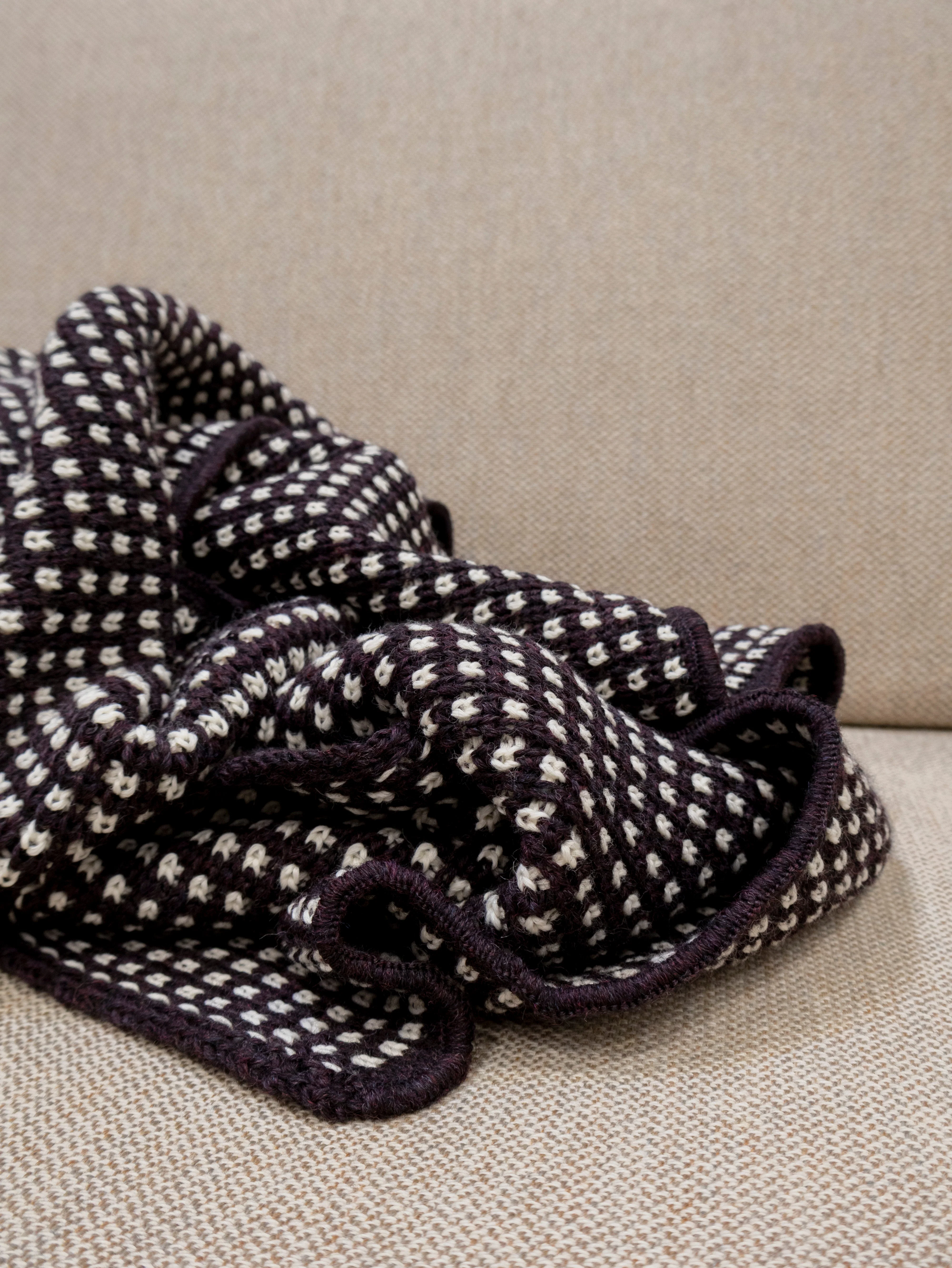 LOYAL blanket, bluish purple / off white - Image 10