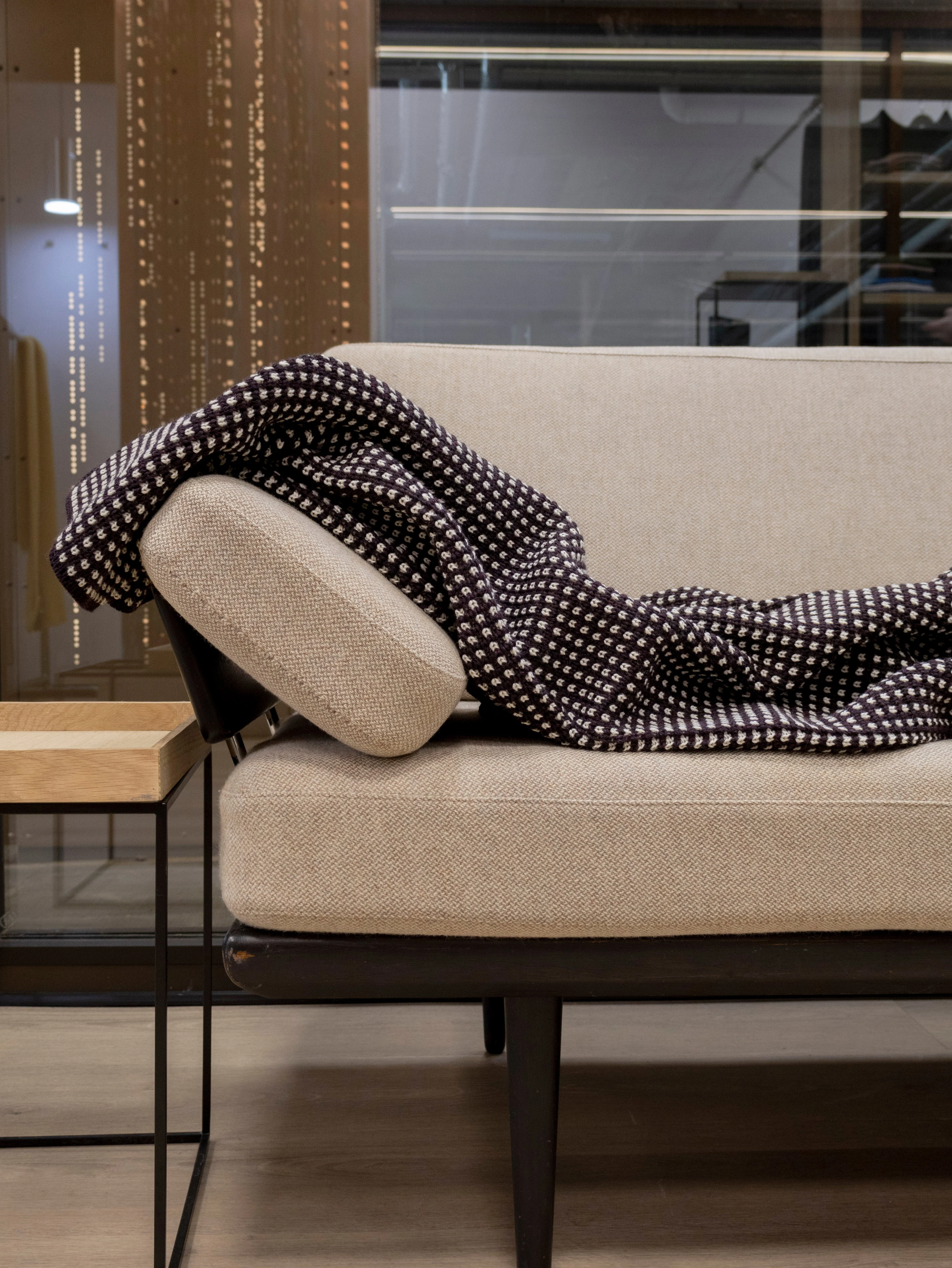 LOYAL blanket, bluish purple / off white - Image 3