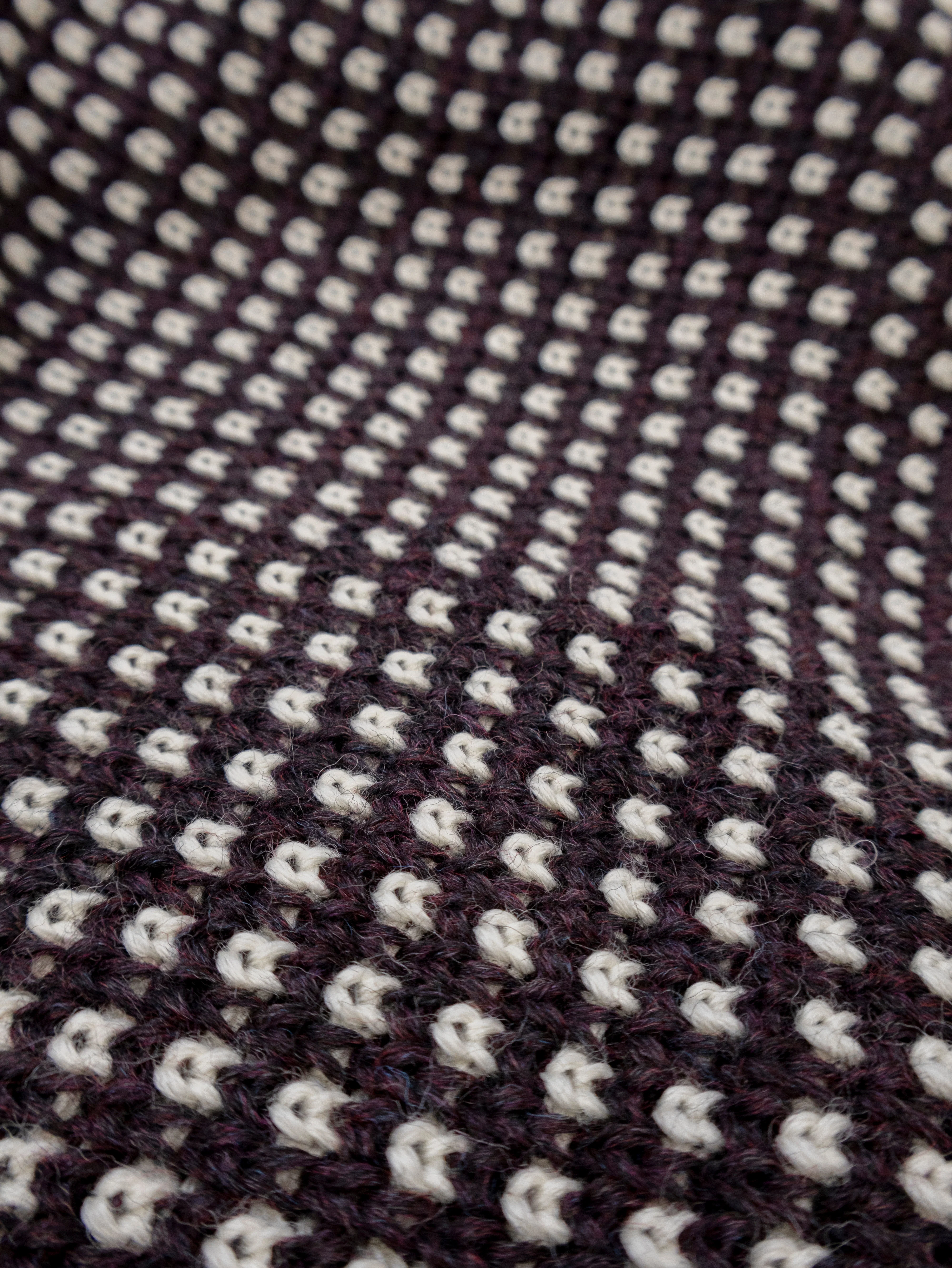 LOYAL blanket, bluish purple / off white - Image 9