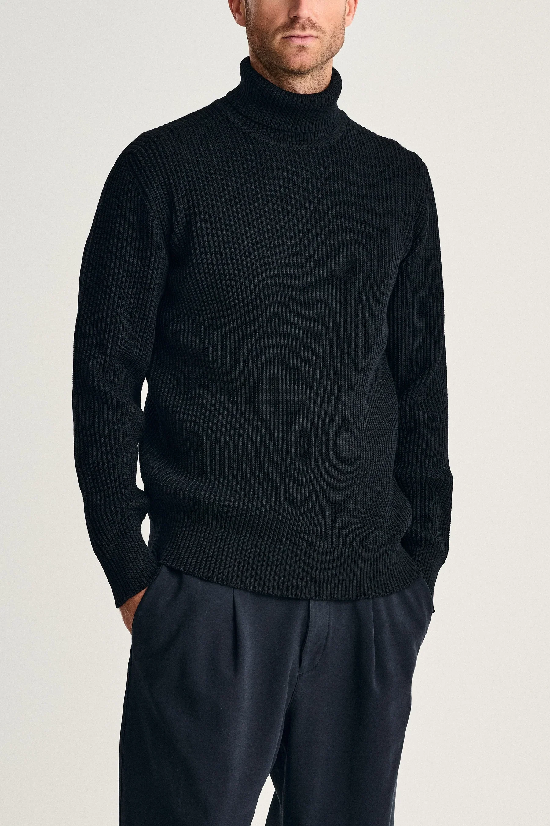 FENDER sweater | høj hals, navy blue (f) - Image 4