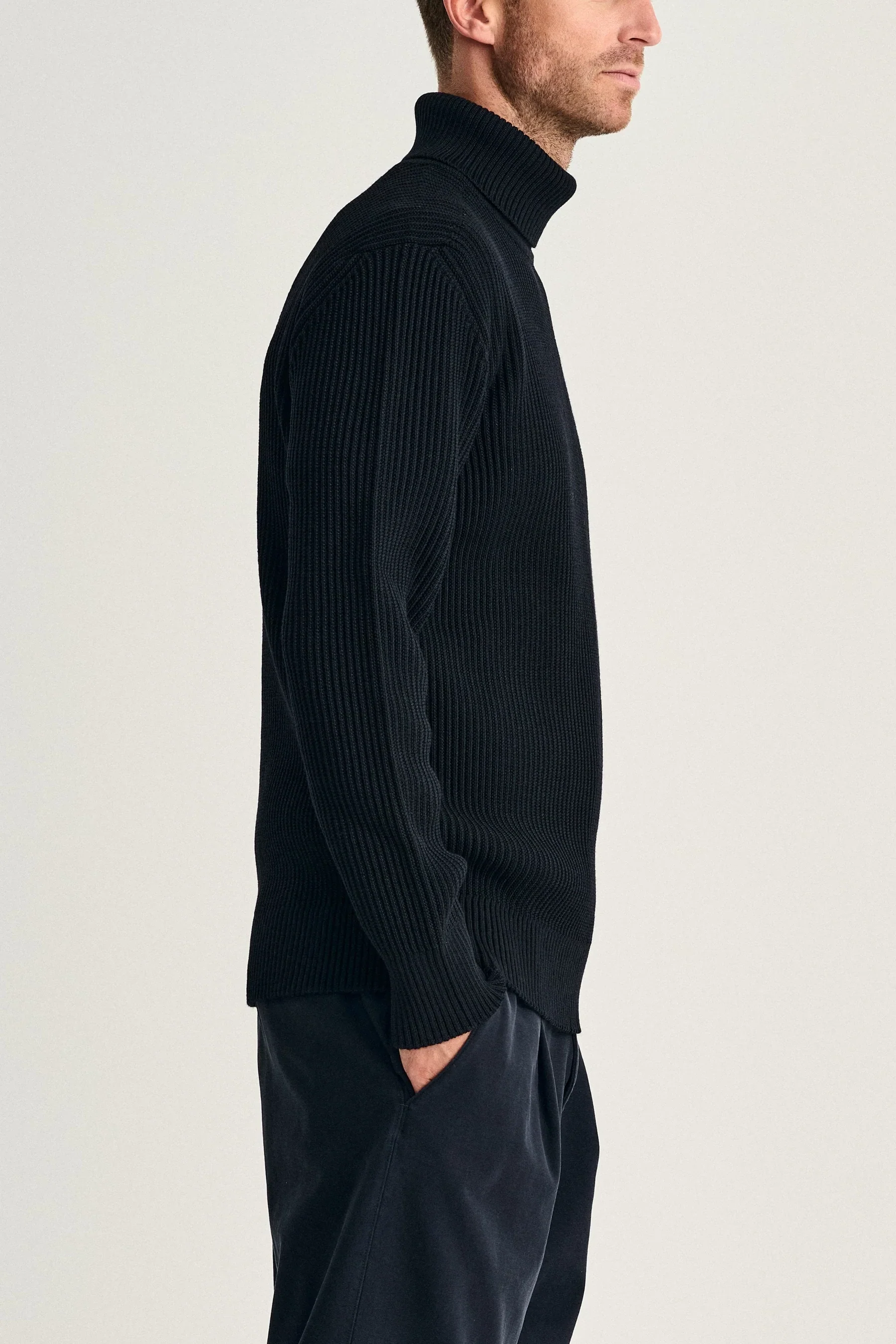 FENDER sweater | høj hals, navy blue (f) - Image 6