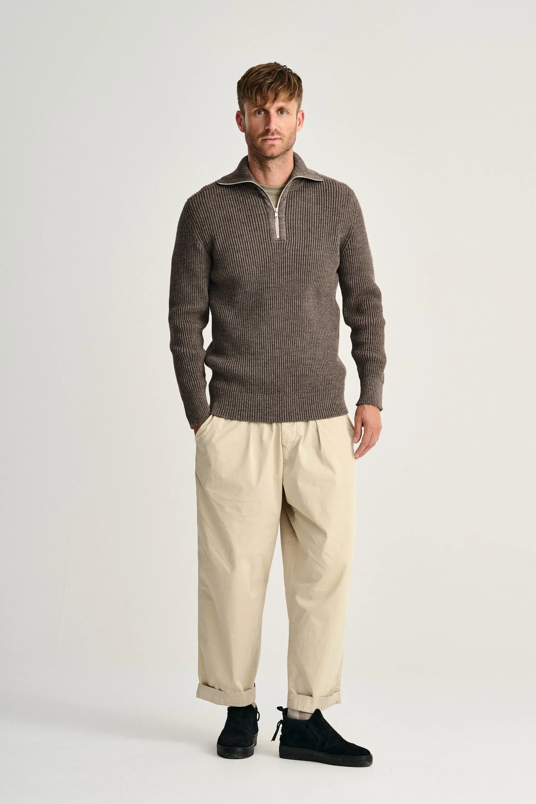 FENDER short zip | kort lynlås, terra-II brown - Image 3