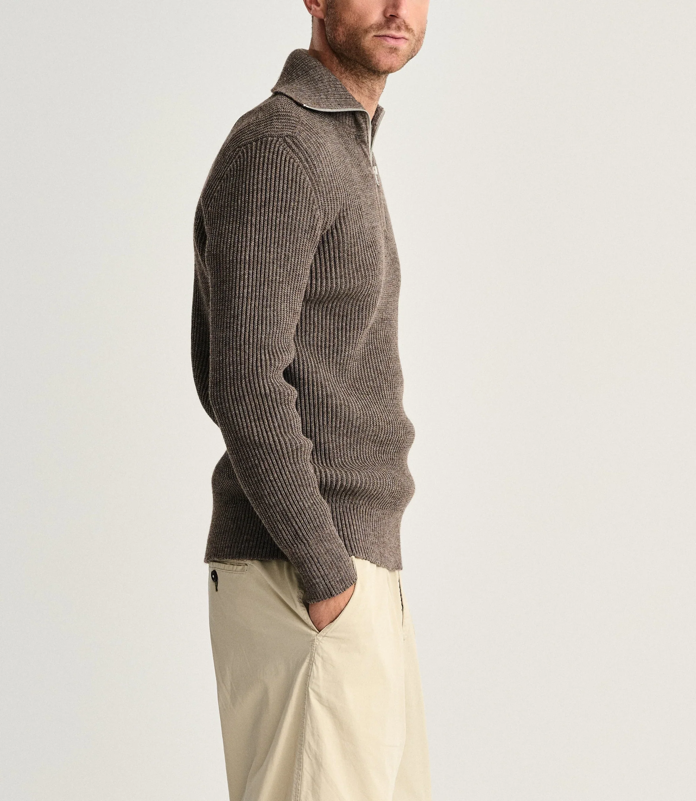 FENDER short zip | kort lynlås, terra-II brown - Image 5