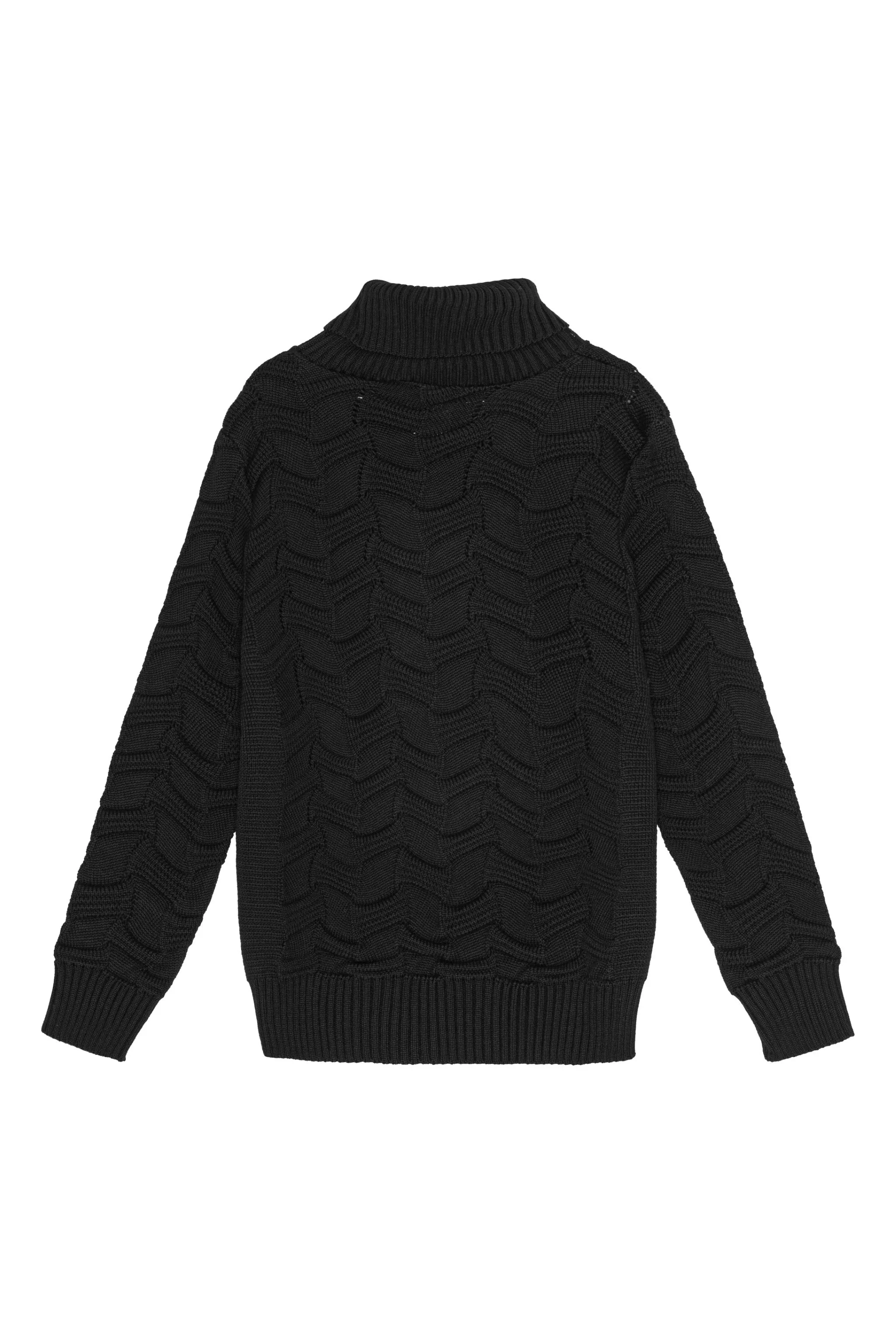 EPIGON-III sweater | høj hals, navy blue II - Image 3