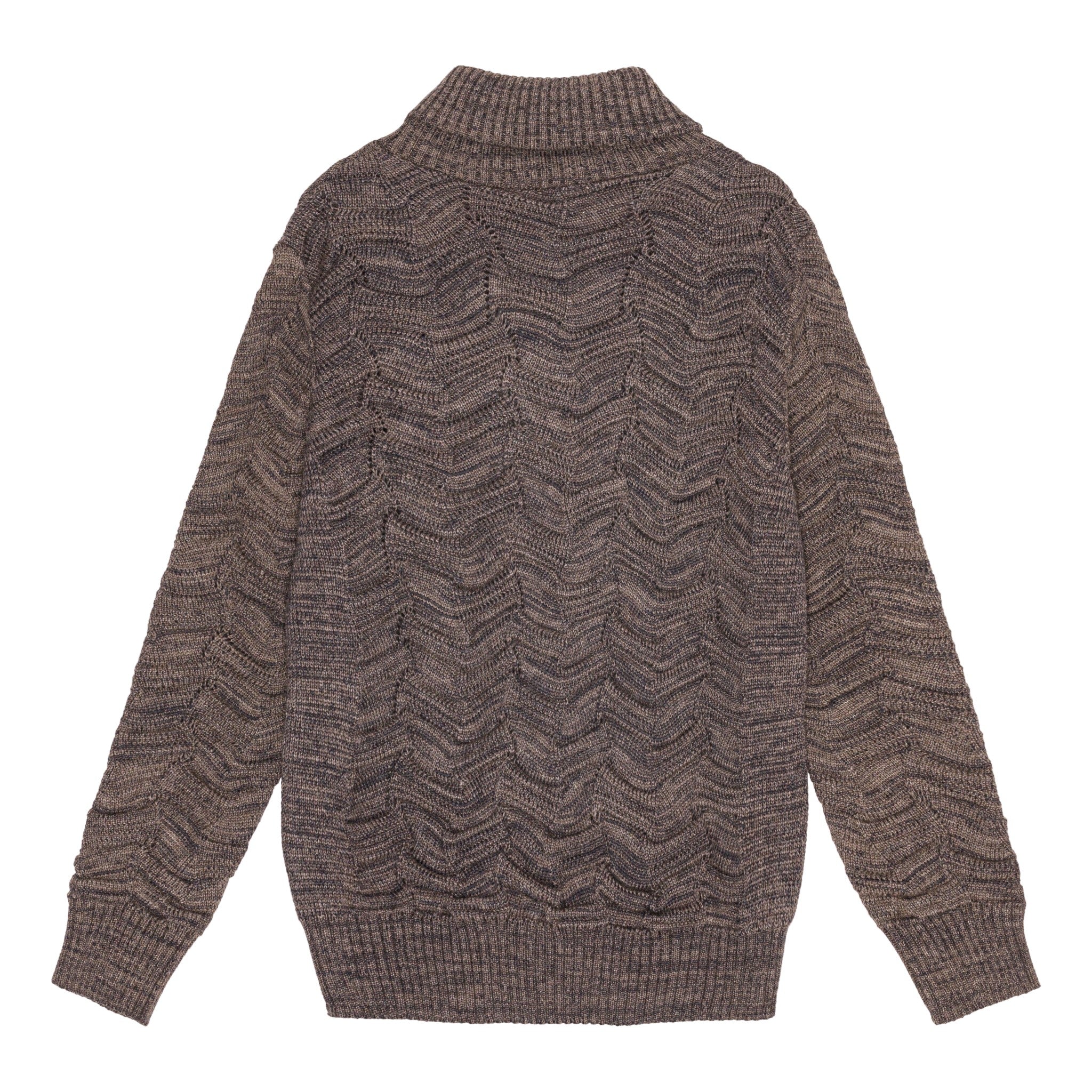 EPIGON-III sweater | høj hals, terra brown - Image 3