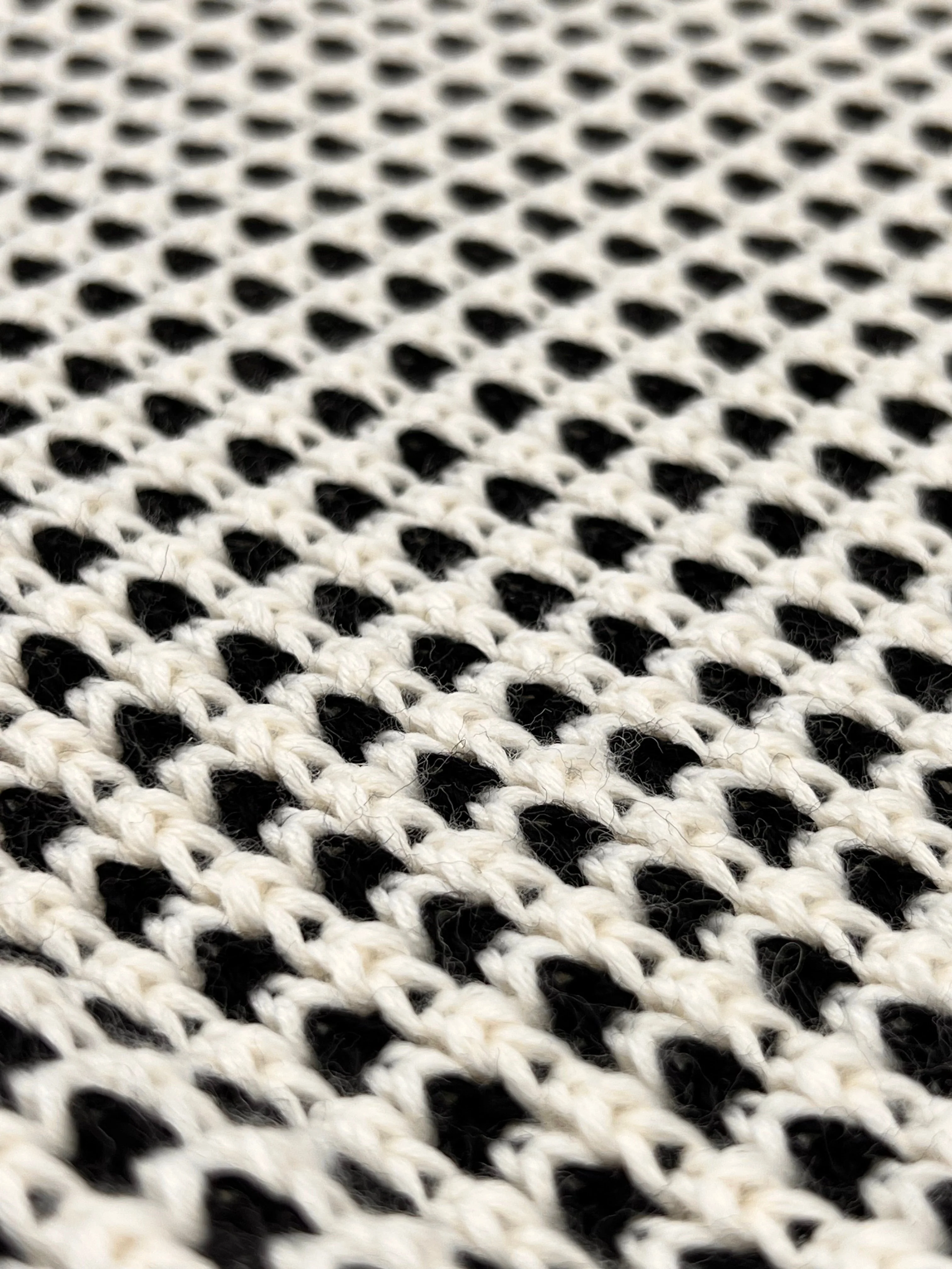 LOYAL blanket, raw white / black melange - Image 5