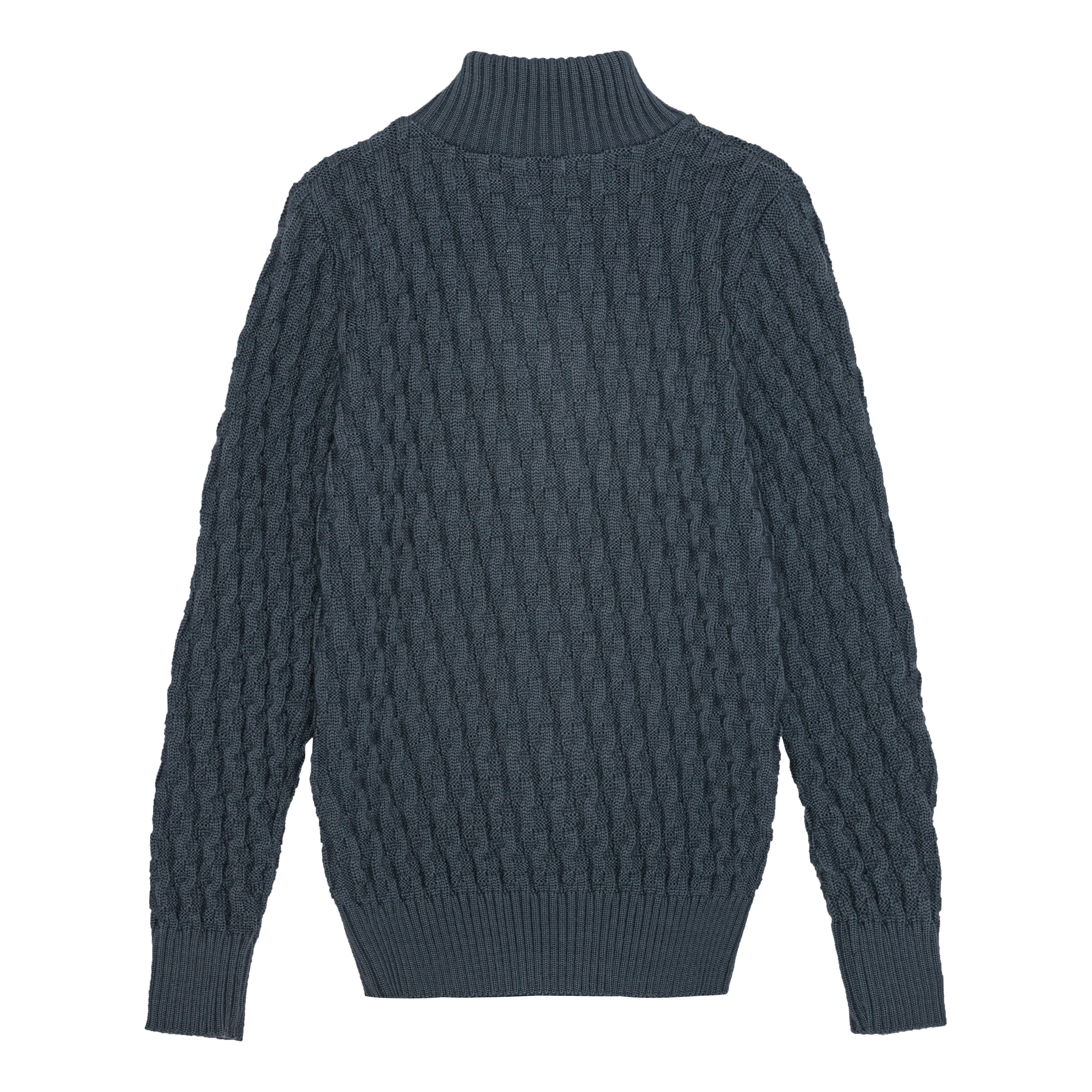 STARK cardigan, faded mineral blue - Image 3